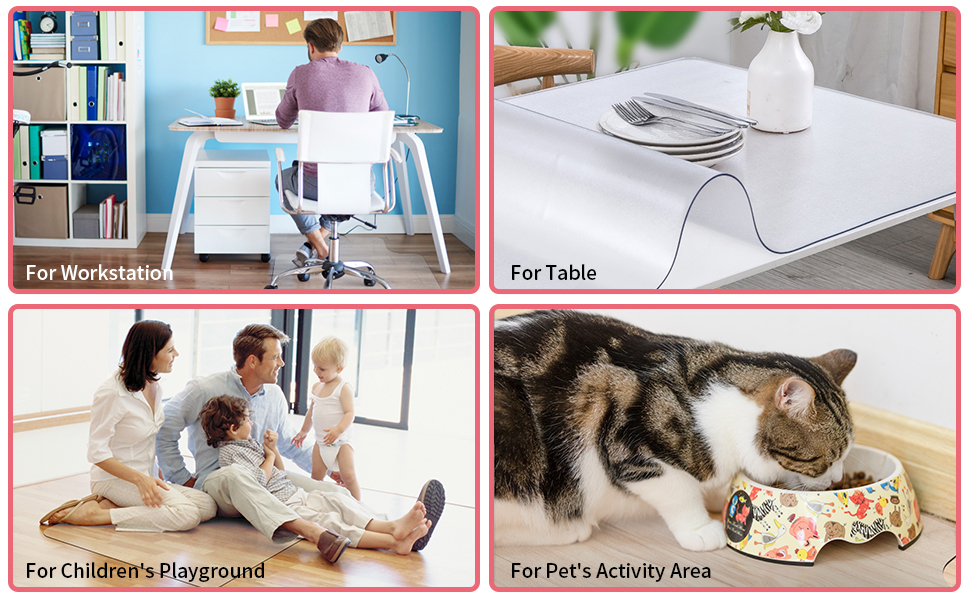 Підкладка під офісний стілець ShareWin 120x150 см - захист підлоги від подряпин, антиковзка, для офісу та дому