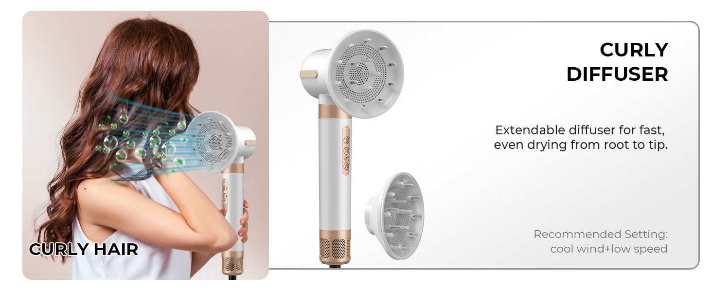 Mogawave Airstyler Pro 1000W – 5-в-1 Фен-щітка, Стайлер для волосся з негативними іонами (біло-сірий)