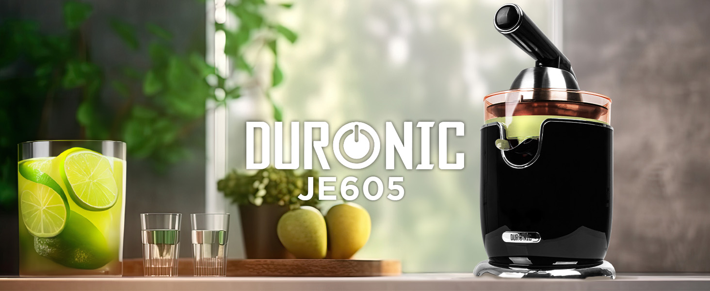 Електрична соковитискачка Duronic JE605, 600W, 400мл, для цитрусових (лимон, апельсин)