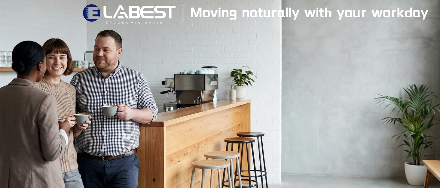 Ергономічне офісне крісло ELABEST X100 з високою спинкою, підголівником та підставкою для ніг, сітчасте, темно-сіре/сріблясте, нейлон
