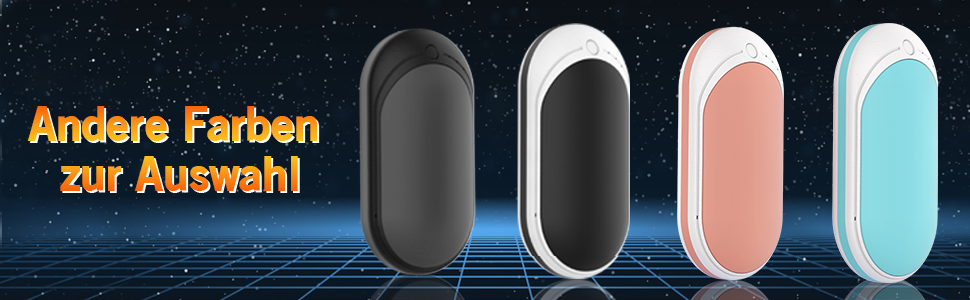 Електричний грієчка Feebee Handwärmer: USB-C, 5200 mAh, Power Bank, 3 режими нагріву, білий