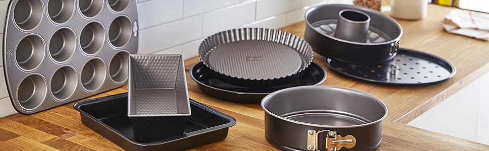 Форма для випічки Lagostina Leckere з блискавкою та двома знімними днами з антипригарним покриттям, діаметр 26 см, дека для випічки до 210°C