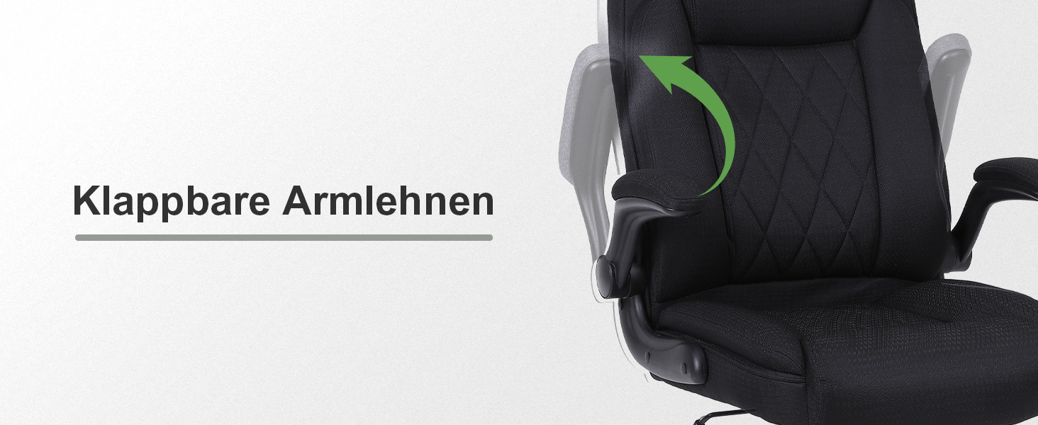 Офісний крісло Flysky з високою спинкою, регульованою висотою та підголівником, чорне. Ергономічне крісло для офісу, чорний.