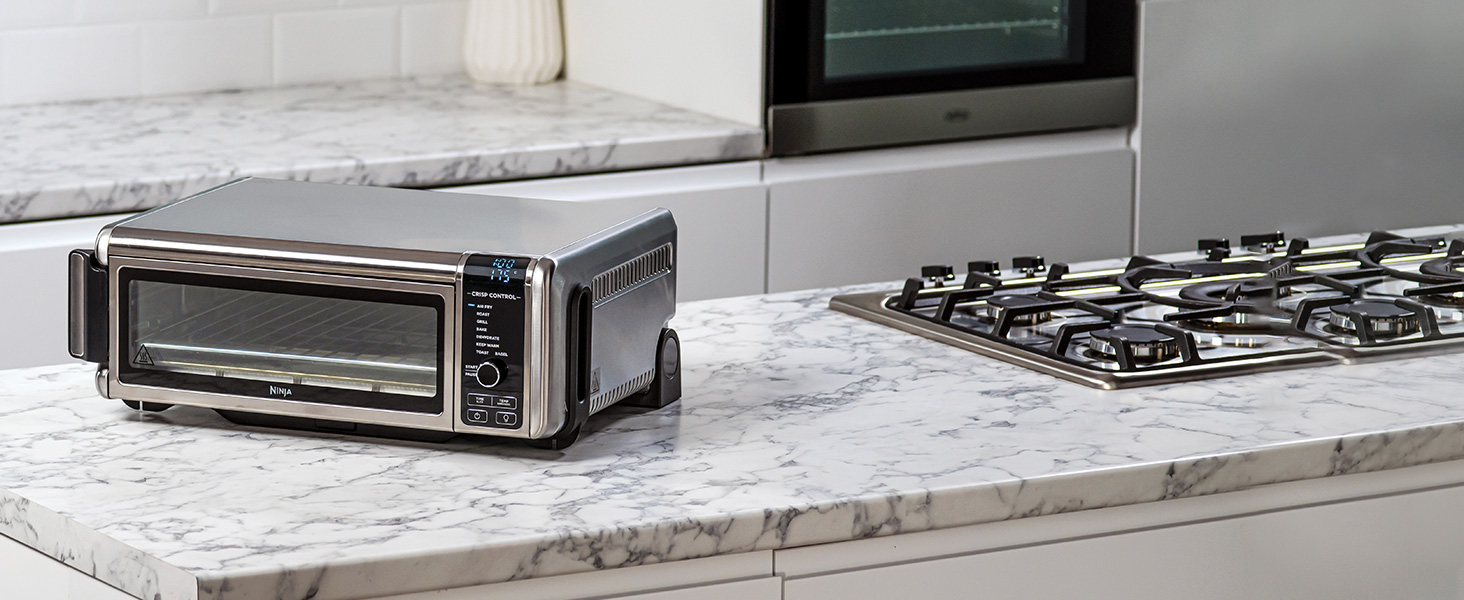 Ninja Foodi Міні-піч 8-в-1 SP101EU: Air Fry, Гриль, Випічка, та інші функції | Срібно-чорний колір