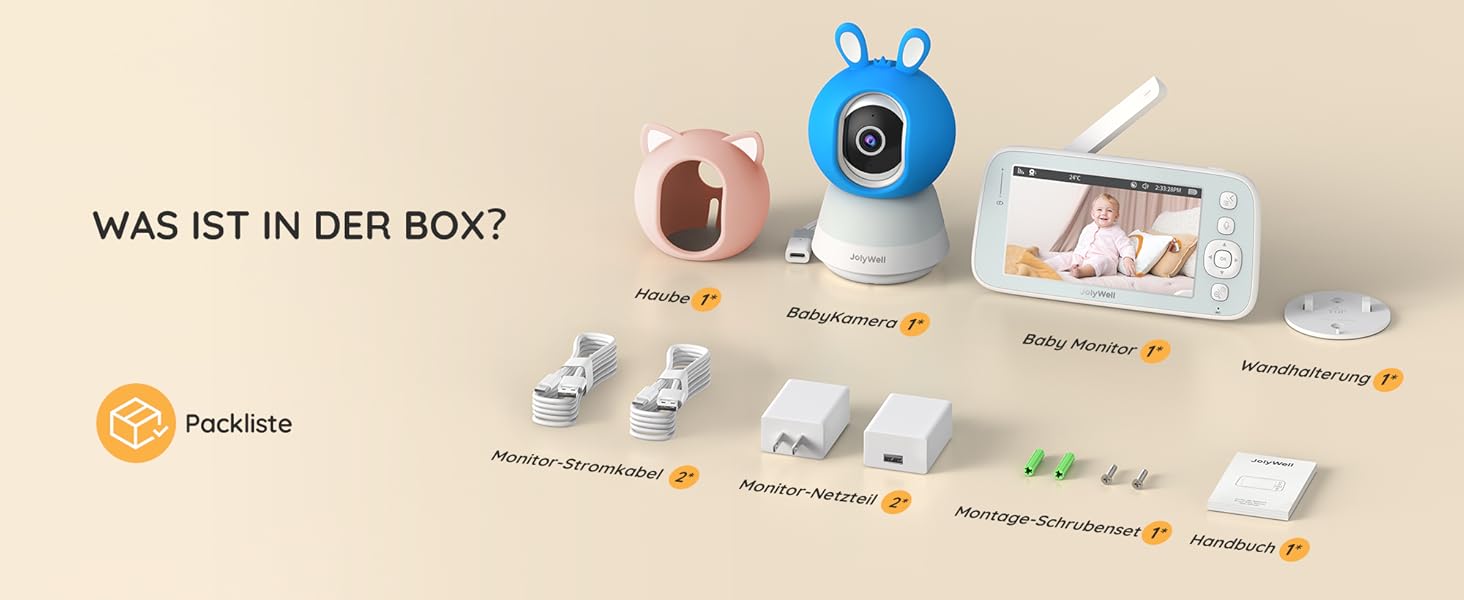 Відеоняня JolyWell з камерою та додатком, 5