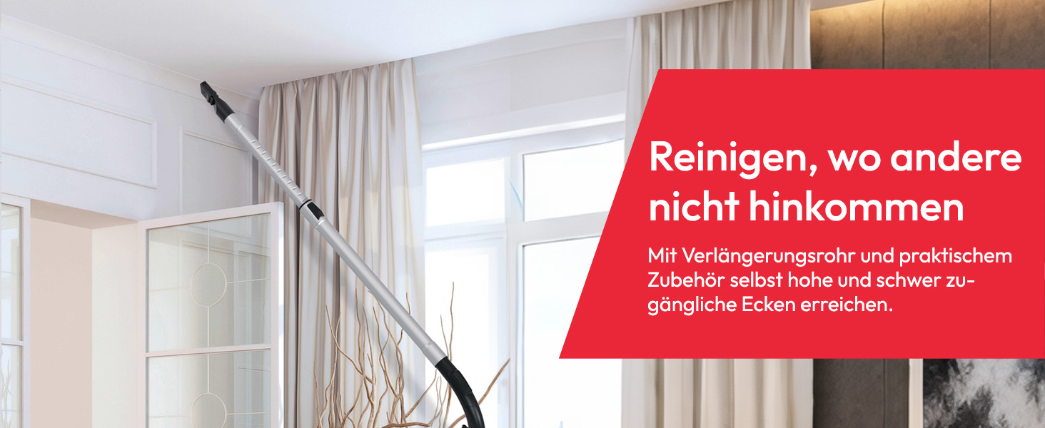 Пилсос Hoover HP1 без мішка, 850W, 2L, EPA-фільтр, аксесуари, радіус дії 7.5м, для твердих поверхонь та килимів