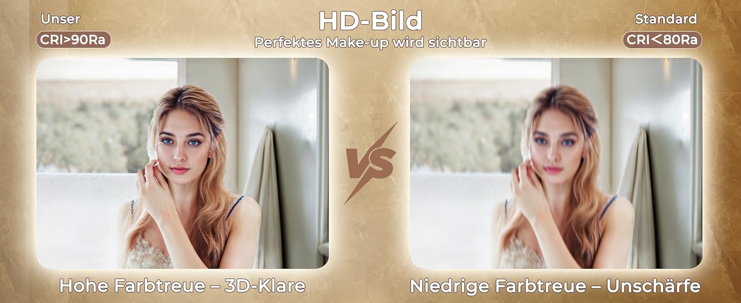 Дзеркало для ванної кімнати LOMIKEN з підсвічуванням, 60 x 50 x 3,5 см, LED, 6400K, холодний білий, енергозбереження, вертикальне/горизонтальне кріплення