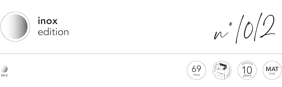 Сміттєвий бак Les Collectors з нержавіючої сталі, 69 л, 3 відсіки (47+11+11 л), автоматичне відкриття, інфрачервоний датчик, тиха закриття, дизайн з нержавіючої сталі