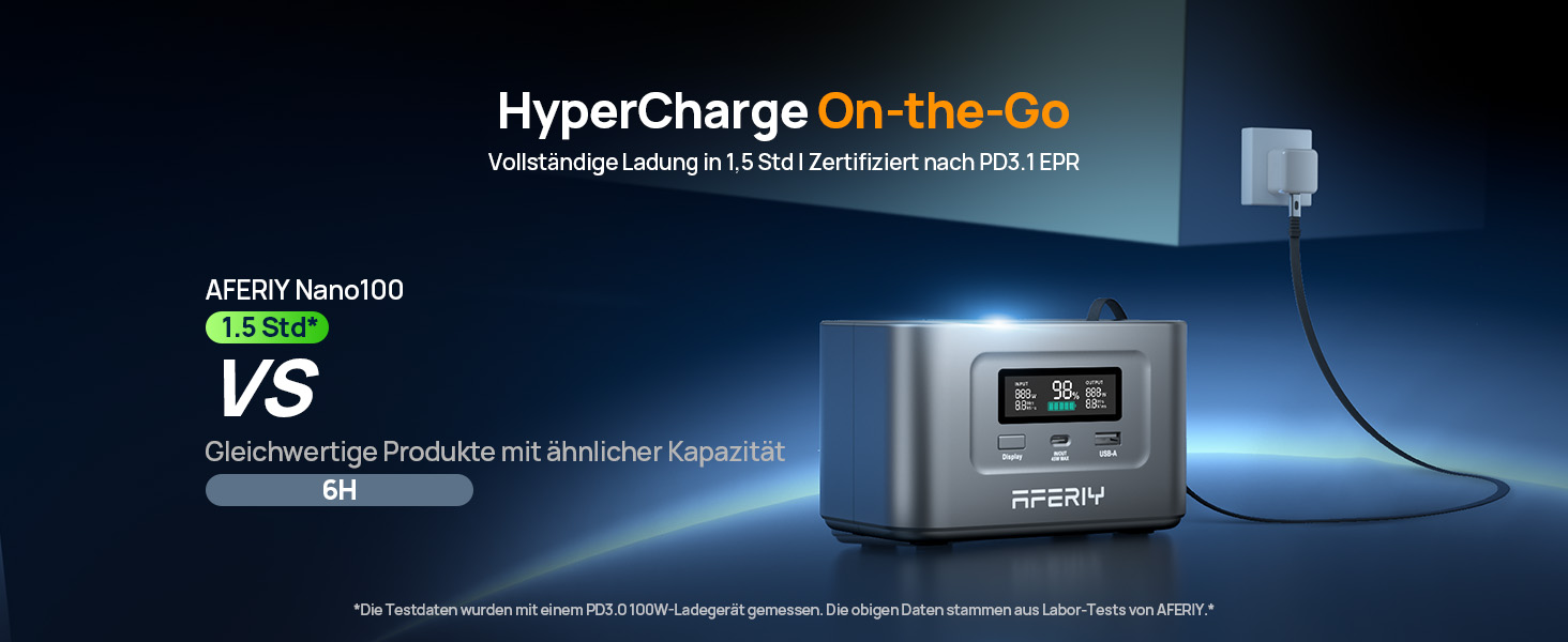 Портативна електростанція AFERIY 145W, 99,2Wh/31000mAh LiFePO4, 3 порти, захист 6-в-1, 100W сонячний генератор для кемпінгу, подорожей та надзвичайних ситуацій AF-PB010