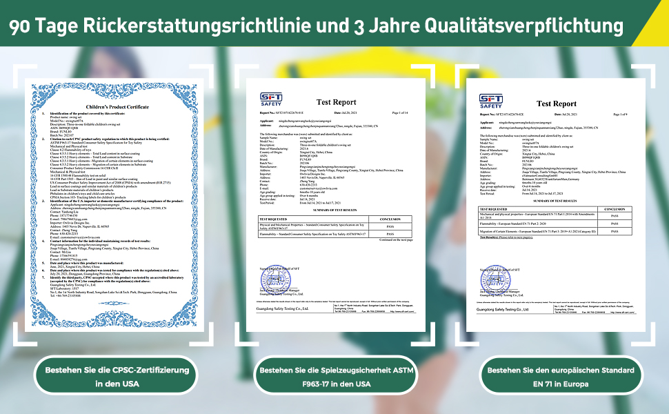 FUNLIO Набір 2-в-1: гойдалка та дверний батут для малюків. Гойдалка для дітей з 4 мішками з піском, складаний металевий стійка для використання в приміщенні та на вулиці, легко збирається та зберігається. (Зелений)