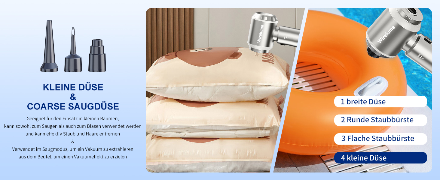 Акумуляторний ручний автомобільний пилосос 4 в 1, потужність 22000 Па, циклонна система, 3 режими всмоктування, портативний бездротовий пилосос для авто та шерсті тварин (світло-сірий)