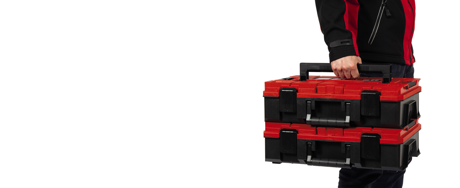 Einhell E-CASE 80: Набір інструментів в кейсі (80 предметів) для дому, майстерні, в дорозі - міцний пластиковий кейс