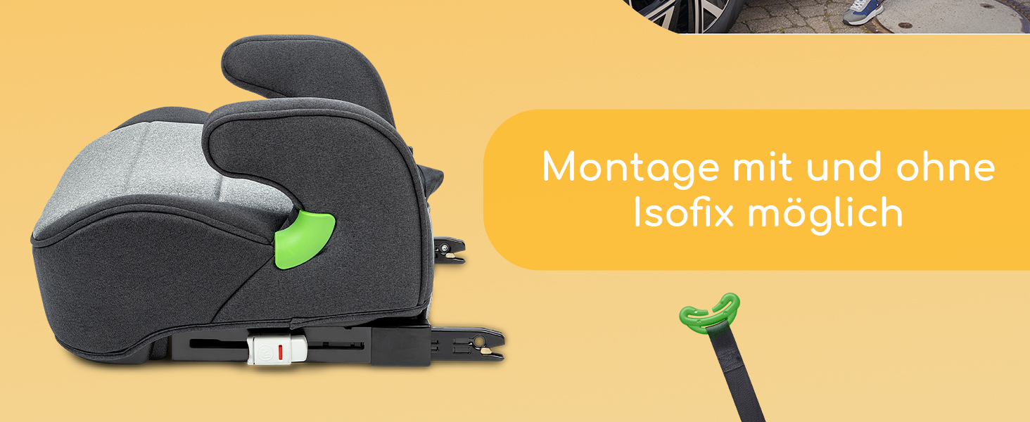 Автокрісло Osann Lux Isofix (126-150 см) Universe Grey i-Size - Підвищення з Isofix, зручне та безпечне для дітей