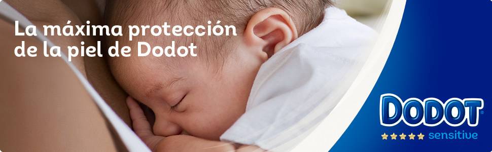 Дитячі підгузки Dodot Sensitive, розмір 3 (6-10 кг), 224 шт. + 40 вологих серветок, гіпоалергенні, без пластику, місячний набір