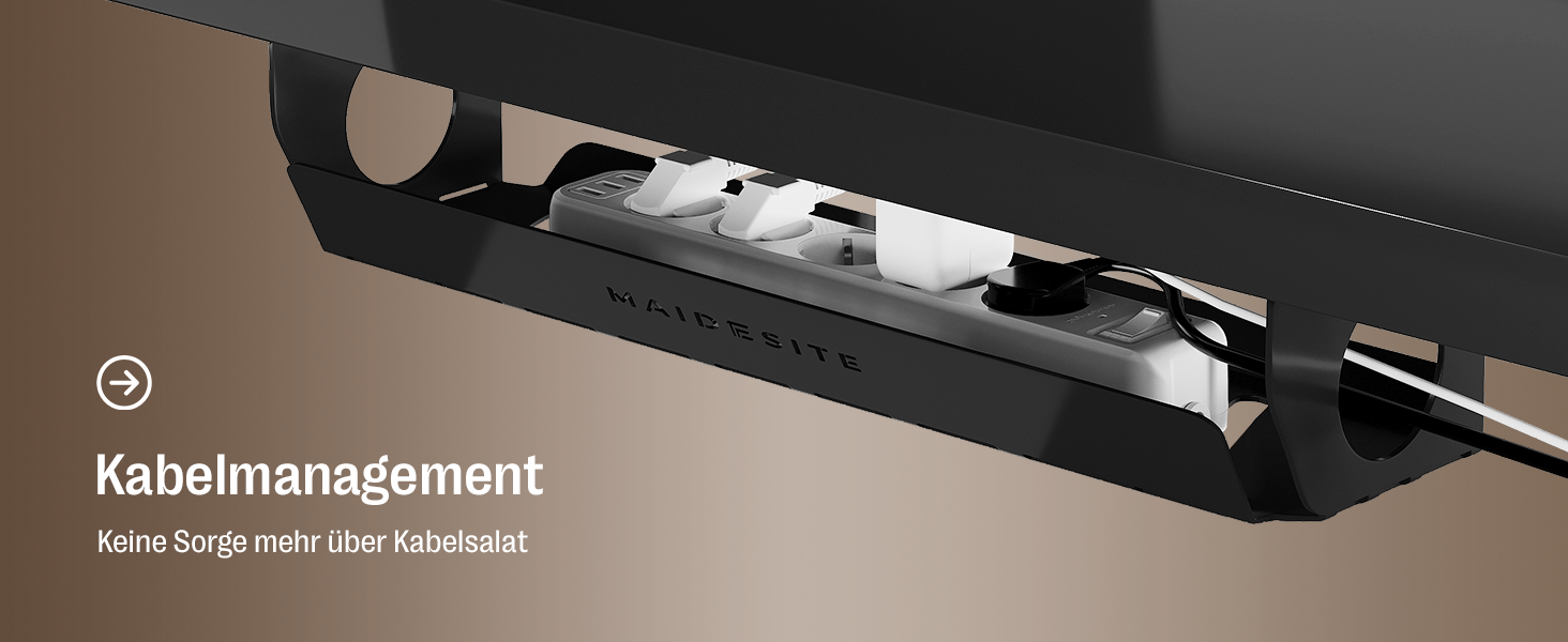 Регульований стіл MAIDeSITe S2 Pro 160x80 см: електричний, з захистом від зіткнень, чорний