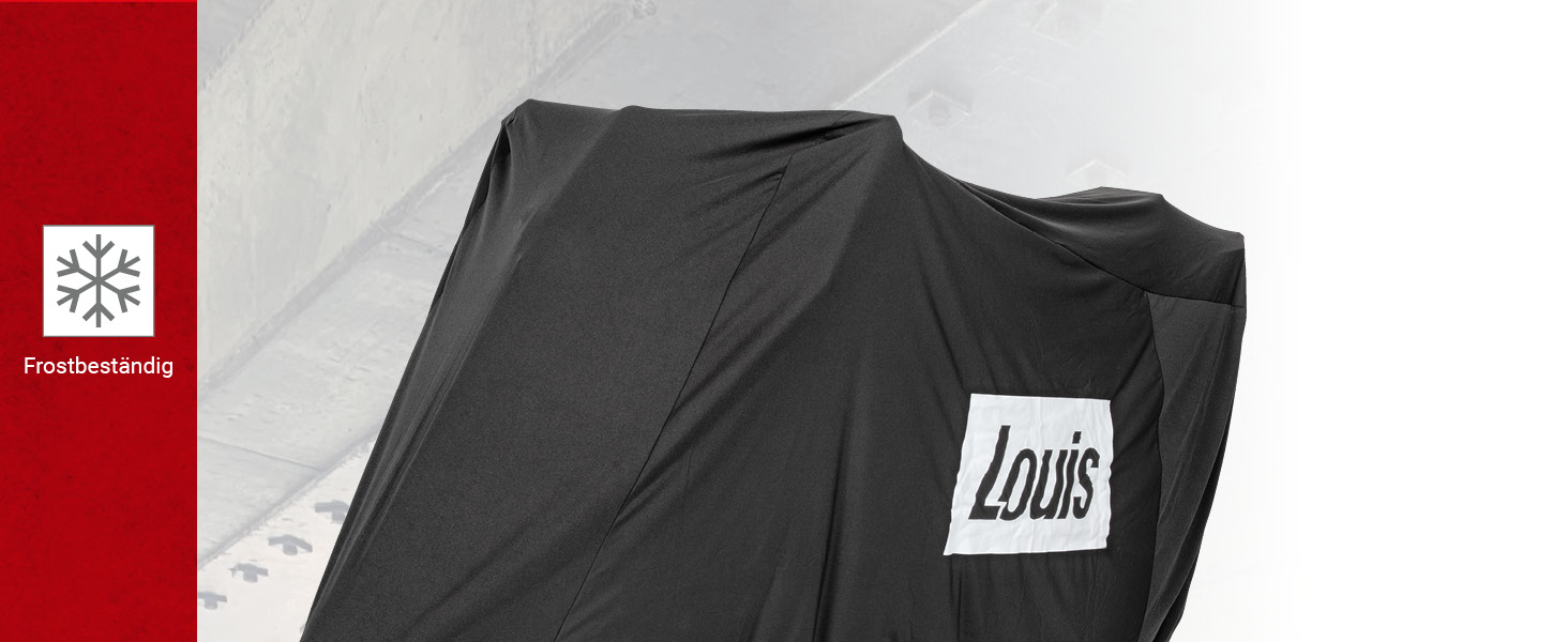 Еластичний чохол для мотоцикла Louis Indoor: дихаючий, стійкий до розривів та морозу, захист від пилу та бруду, розмір XL-XXL