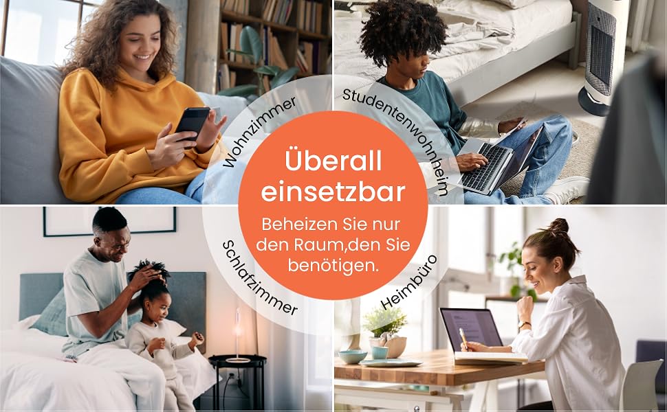 Обігрівач Pro Breeze керамічний з пультом дистанційного керування, 7 режимів нагріву, 2000W, захист від перегріву, таймер 24 год, ECO режим, тиха робота, осциляція 80°