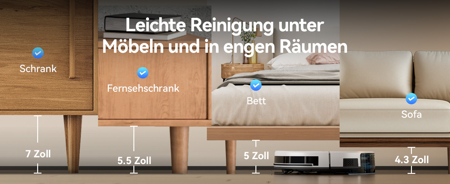 Робот-пилосос Tesvor S8 Pro з функцією миття - 8000Pa, LiDAR-навігація, 240 хв роботи, керування через додаток/Alexa, для прибирання шерсті тварин, килимів та твердих підлог (M2)