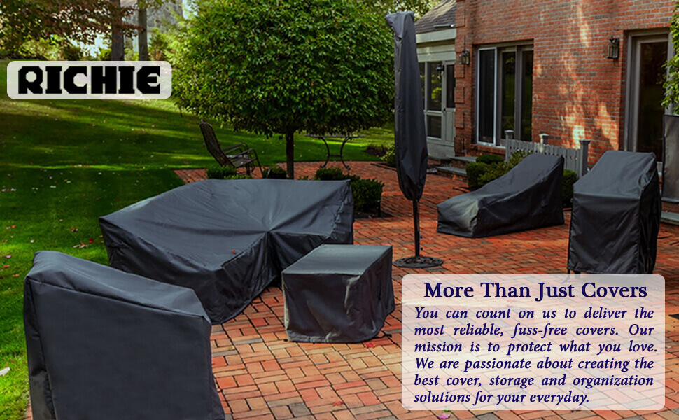 Водонепроникний чохол для садовой меблів RICHIE 170x95x70 см, Heavy Duty Oxford 420D, захист від УФ, для саду та патіо