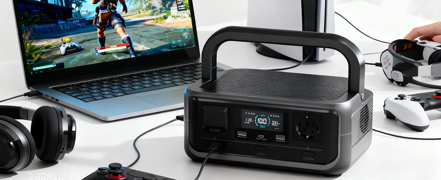 Портативна електростанція ALLPOWERS VOLIX P300, ємність 256 Wh, номінальна потужність 300 W, пікова потужність 600 W