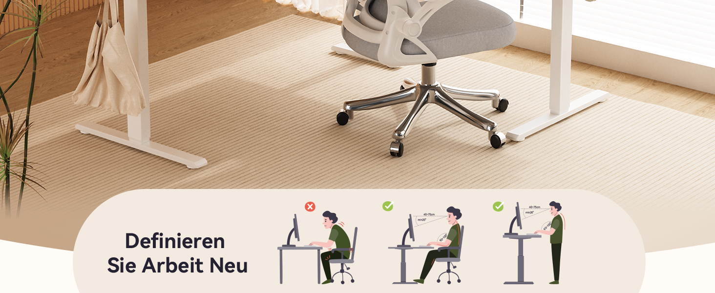 Електричний кутовий стіл WALKINGDESK 190 x 150 см з регулюванням висоти, для офісу, дому, геймінгу, з кабелеуправлінням, колір дуб