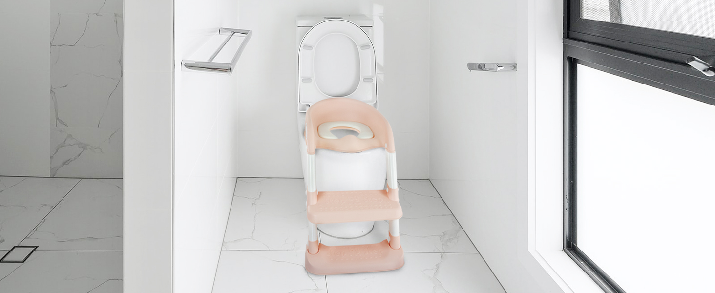 Унітаз дитячий зі сходинкою Mobiclinic Lala сіро-білий, для дітей 1-8 років, європейська якість