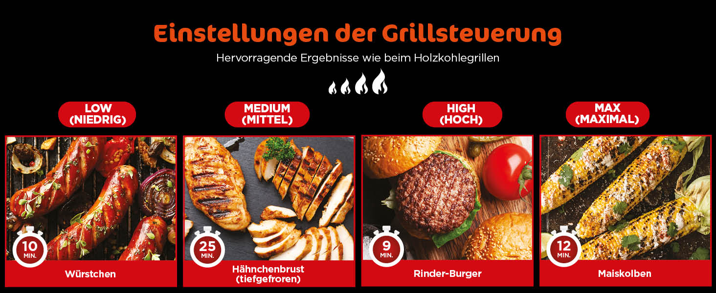 Ninja MAX 6-в-1 гриль та фритюрниця з гарячим повітрям для дому, 6 функцій приготування, об'єм 3.8 л, цифровий термометр, сірий/срібний, DG551EU