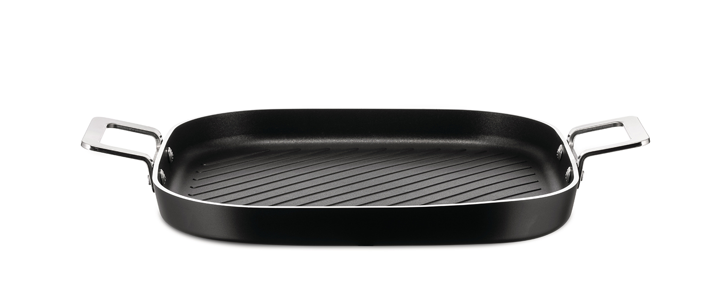 Сковорода Alessi BISTECCHIERA AL з алюмінію та нержавіючої сталі 18/10, багатокольорова