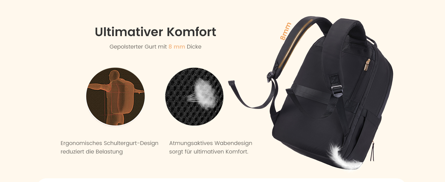 LOVEVOOK Рюкзак для ноутбука, чорний, 15.6 дюймів: водонепроникний, для роботи, навчання, подорожей