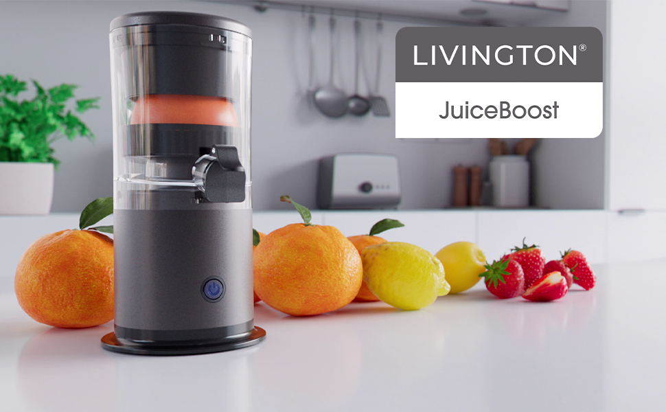 Livington JuiceBoost: портативний соковичавник - 160 мл, бездротовий, Slow Juicer для фруктів та овочів