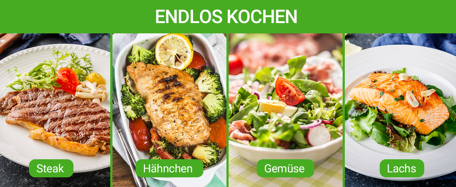 Inkbird Су-від занурювальний прилад 1000 Вт, керування через додаток, циркуляція 360°, температура 0-90°C