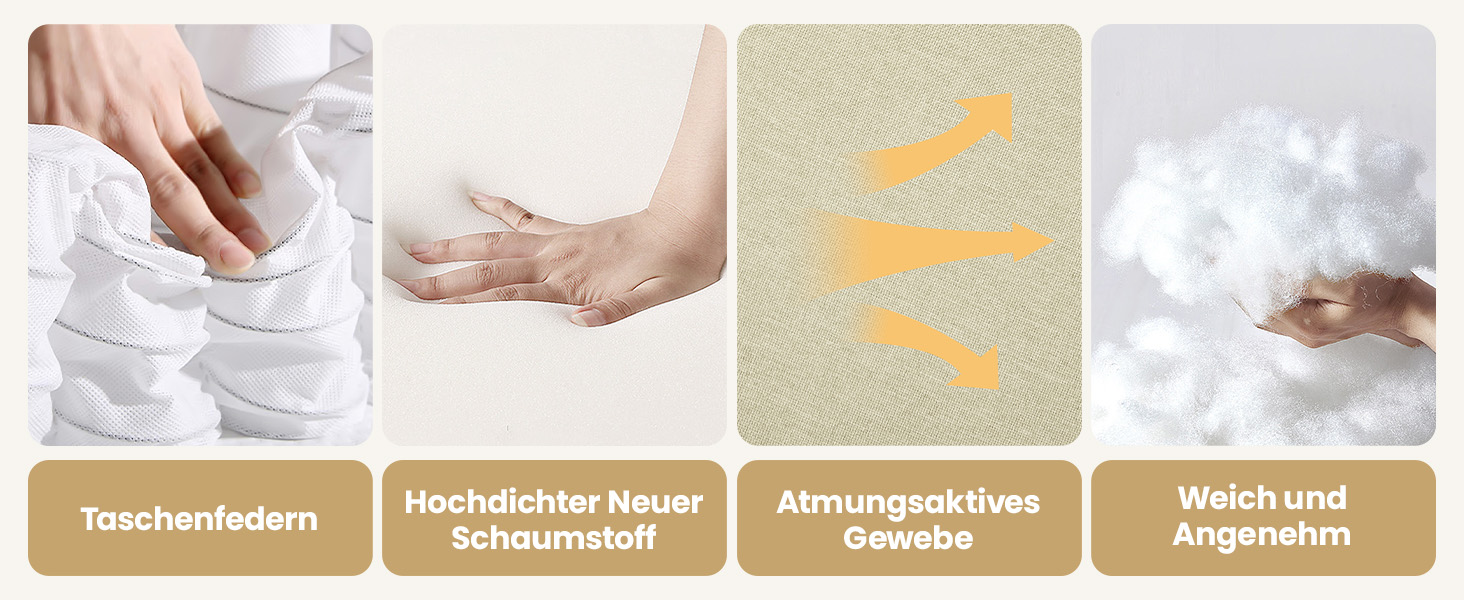 Крісло-релакс Yaheetech для телевізора з регульованою підставкою для ніг, крісло для відпочинку, бежеве, льон