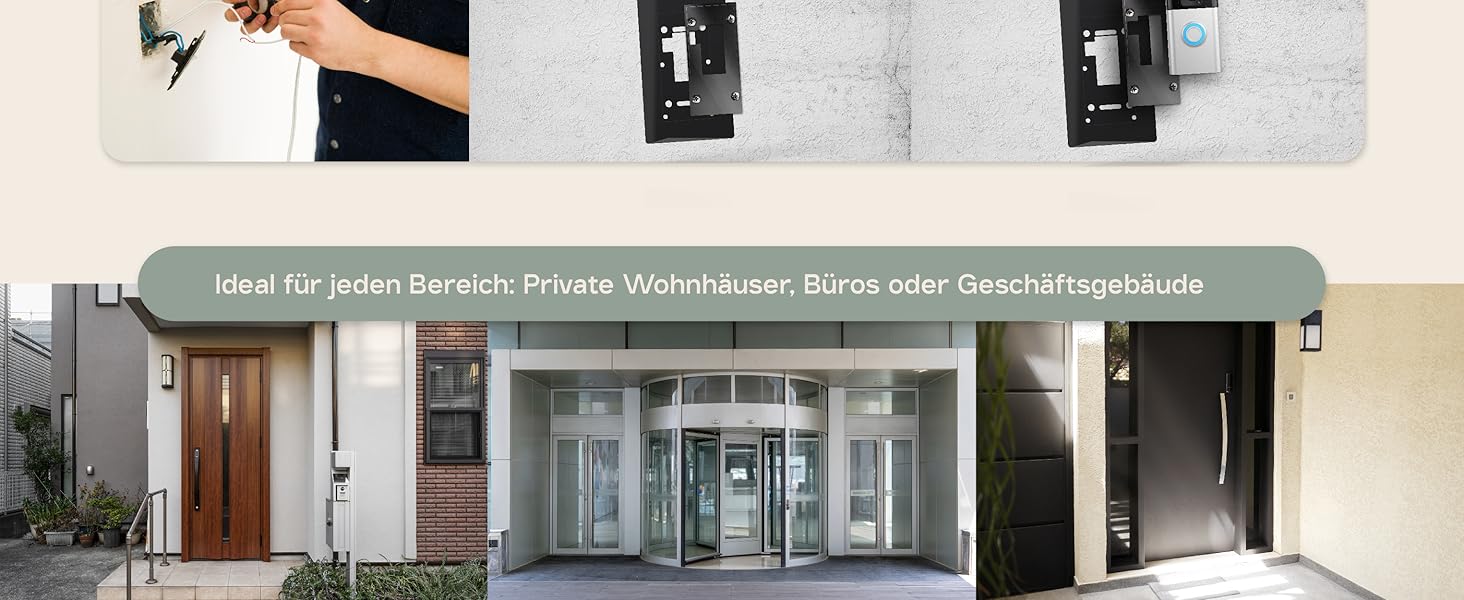 Персоналізоване дзвоник для Ring Doorbell 2, 3, 4 – акрилове табличко з іменем для поштової скриньки – табличка на двері з гравіюванням – прямокутна табличка для поштової скриньки