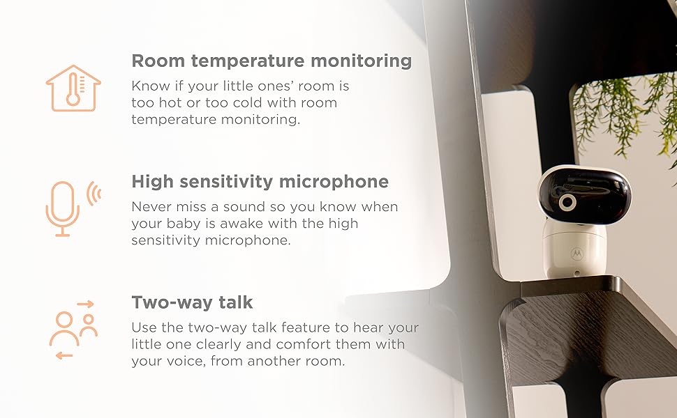 Відеоняня Motorola Nursery PIP1610 HD WiFi з 5