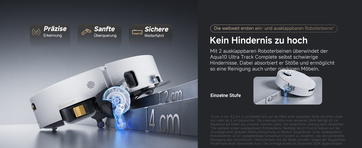 Робот-пилосос Dreame Aqua10 Ultra Track: потужність 30000Pa, безбар'єрне пересування (8 см), самоочищення, автоматичне спустошення, голосове керування