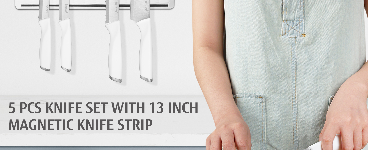 Набір кухонних ножів Messerblock з кухонними ножами та ножицями, 6 предметів, чорний