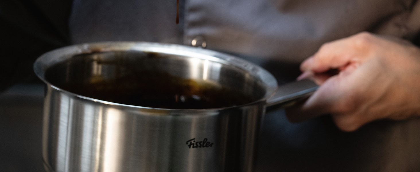 Каструля Fissler Original-Profi Collection 16 см, 2.1 л, нержавіюча сталь, зі скляною кришкою, дно Cookstar для індукційних плит