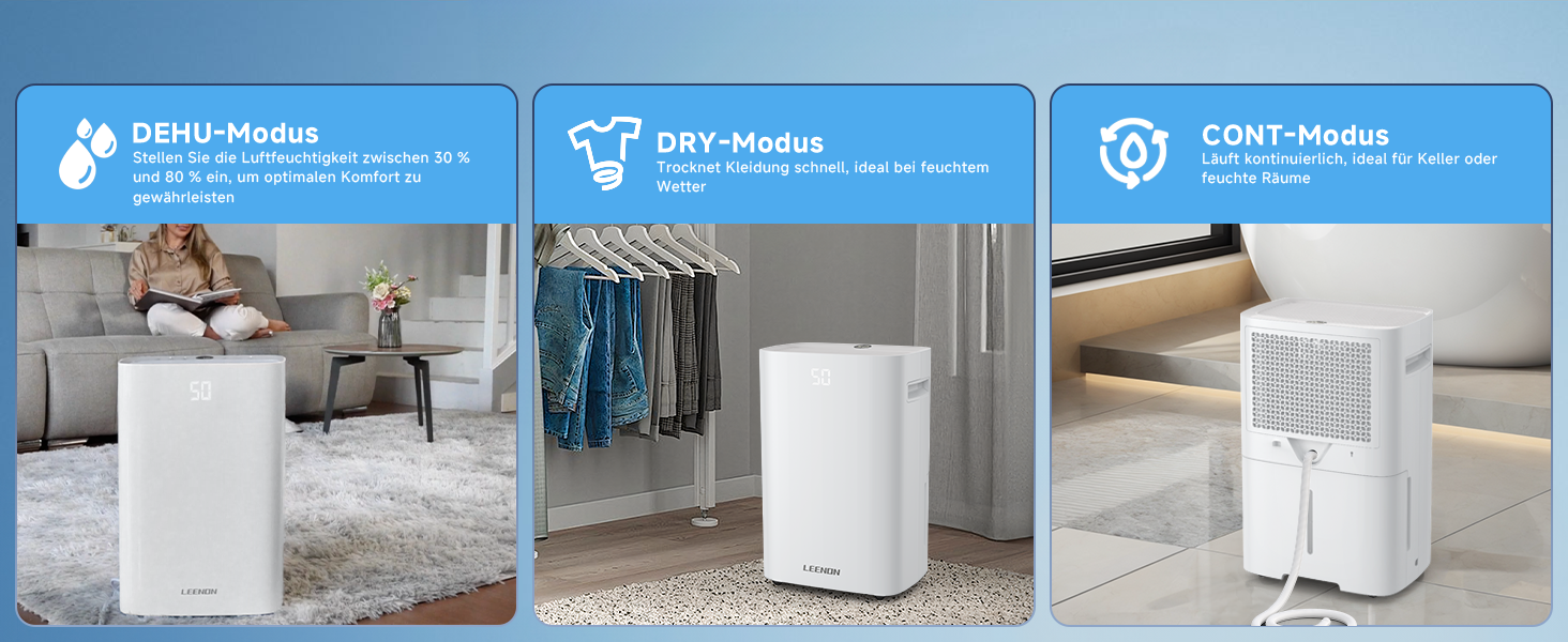 Електричний осушувач повітря з таймером, фільтром та блокуванням від дітей, 25L