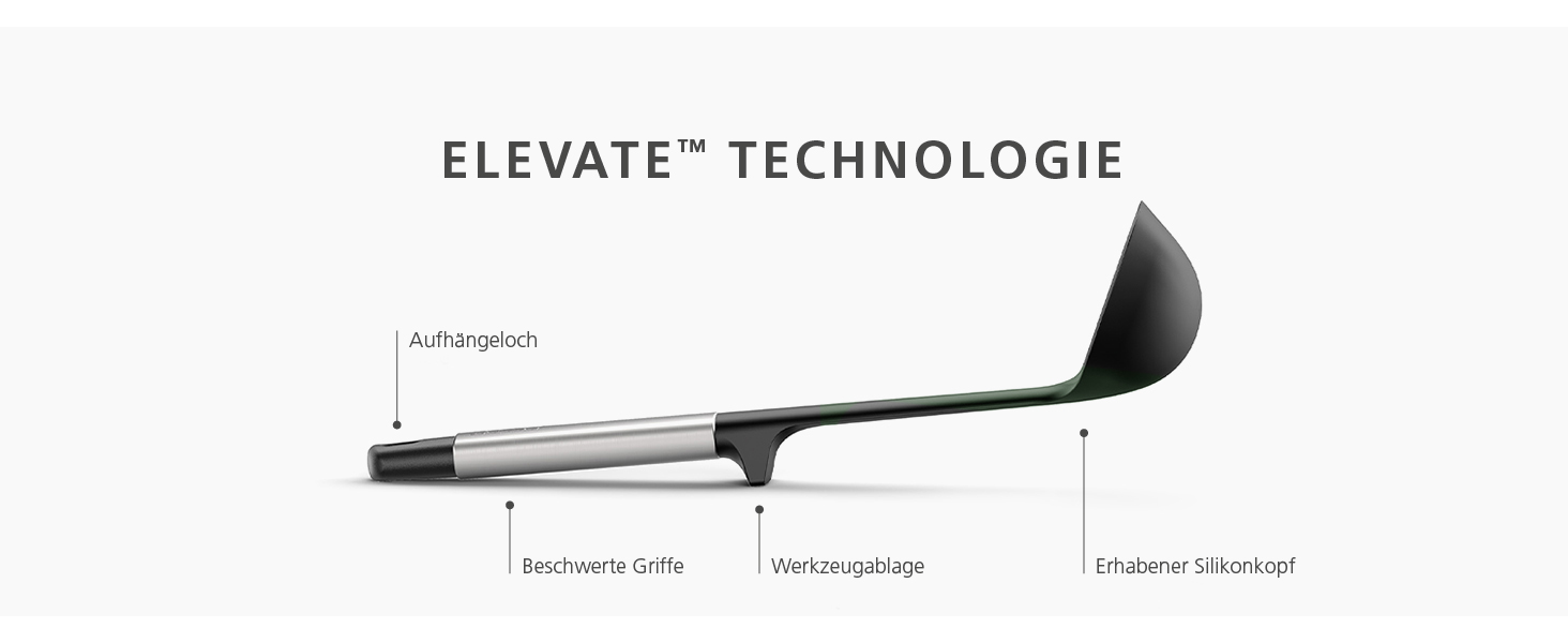 Набір кухонних аксесуарів Joseph Joseph Elevate 5 шт. з силікону, BPA-free, антипригарне покриття, нержавіюча сталь