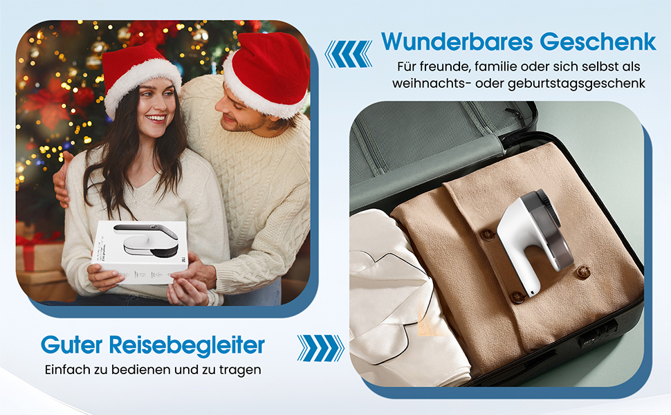 Електричний видалення ворсу NIWOHOM для одягу - 3 швидкості, 6-клинковий ніж, LED-дисплей, для всіх тканин