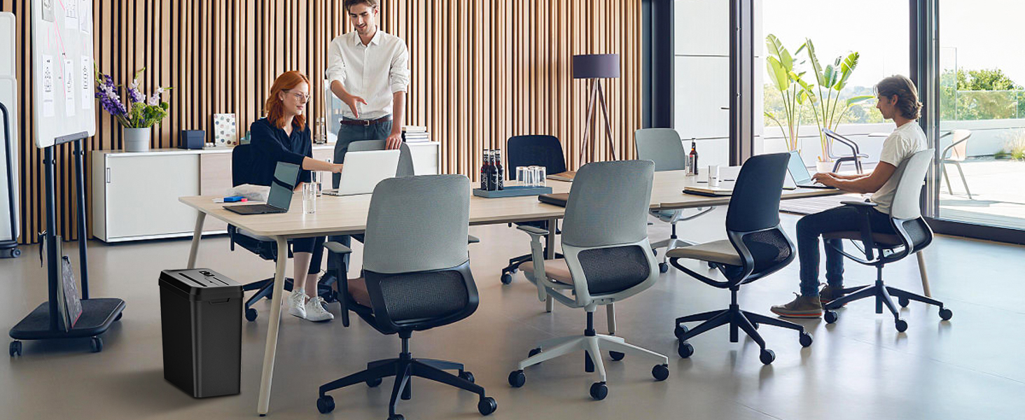 Шредер SINCHEREU для офісу та дому, 6 листів, P4, 11л кошик, знищення картки/CD, захист від перегріву