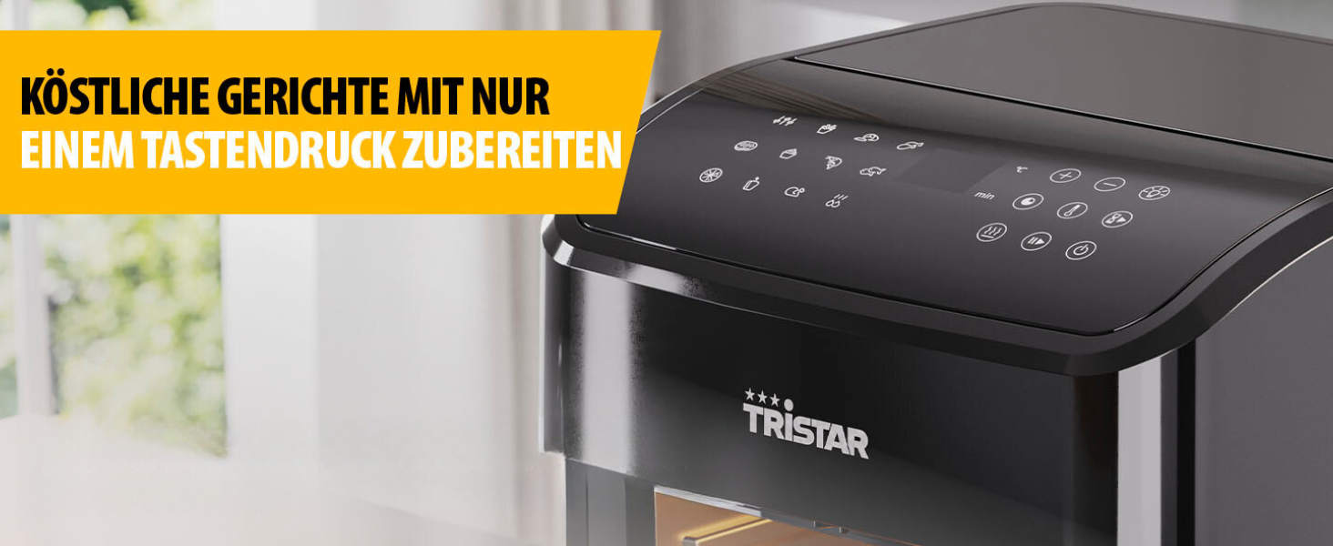 Цифрова фритюрниця Tristar Mini, 6 програм, з антипригарним покриттям, термостат, 1500 Вт, 12 л, чорний