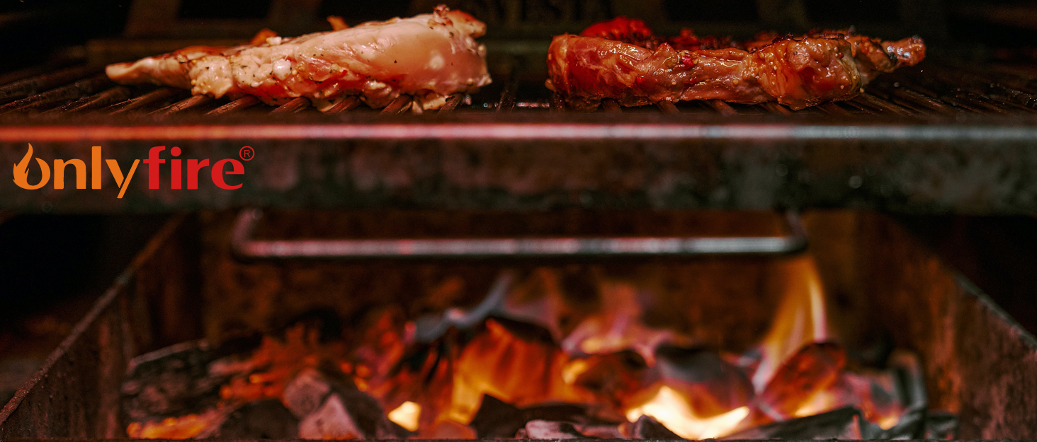 Onlyfire Robuster стіл для піци та гриль-стіл з нержавіючою сталею та 4 колесами, 80 x 80 x 83 см