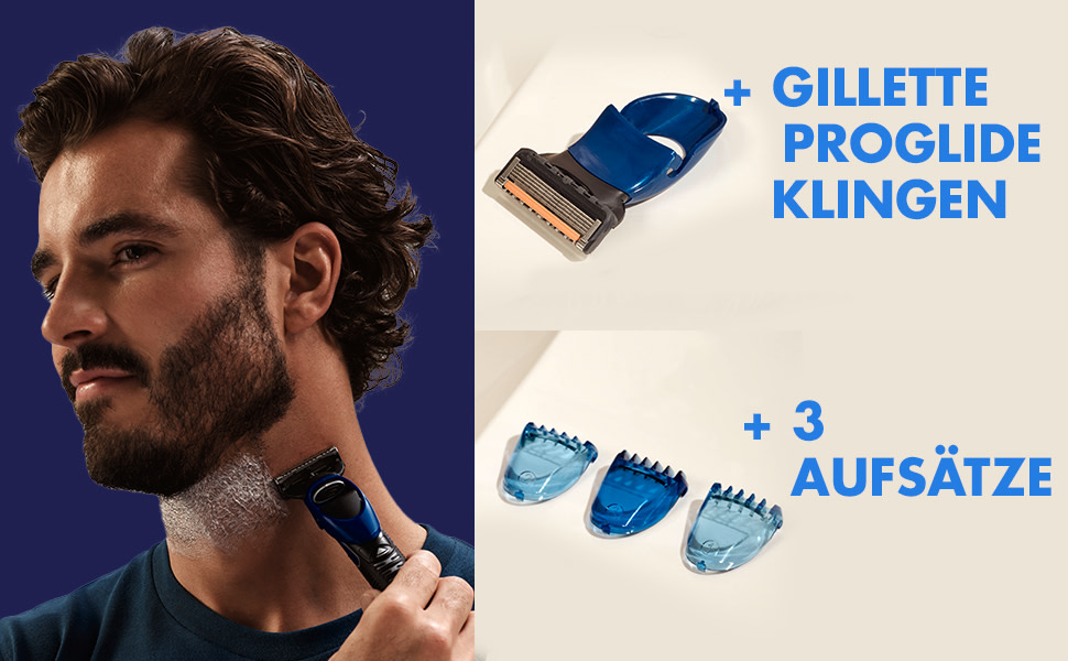 Чоловіча бритва Gillette Fusion 5 Styler, тример для бороди лезо 3 гребінця, подарунок для чоловіків