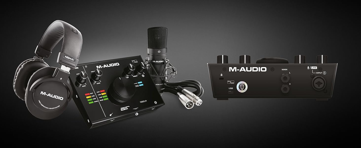 M-Audio Air 192|6: USB аудіоінтерфейс для професійного запису (2 XLR/Line входи, софт в комплекті)
