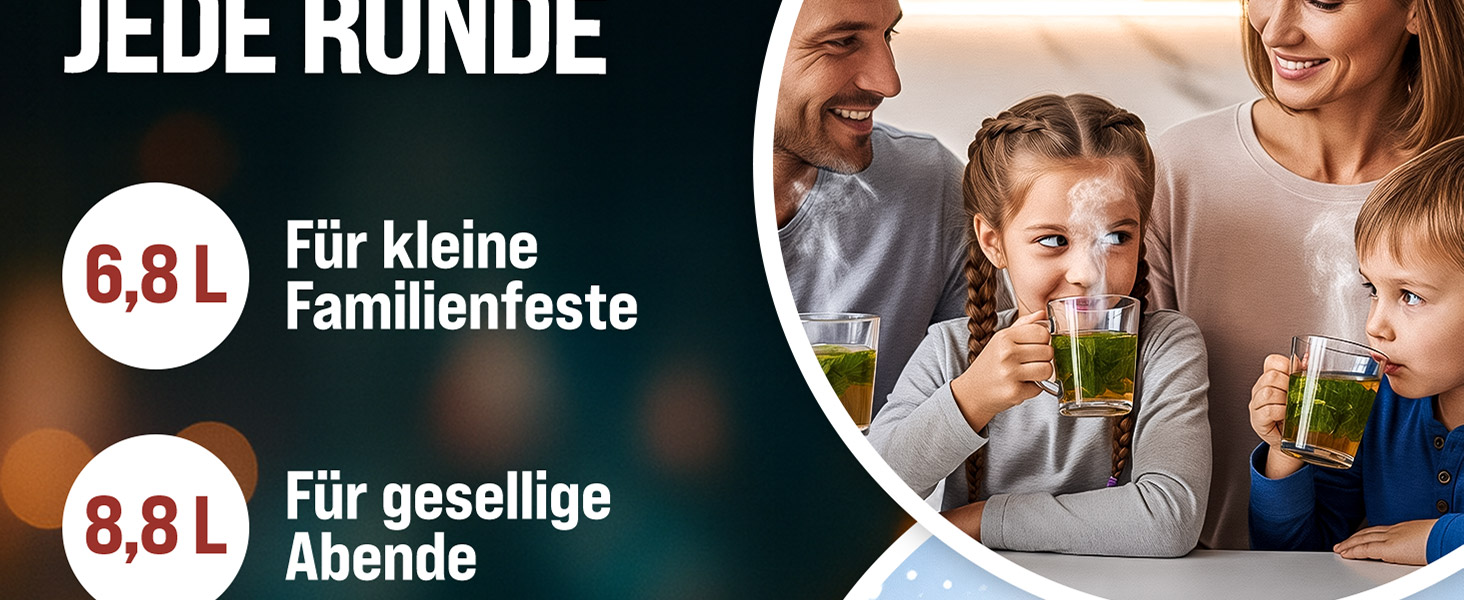 MONZANA Електричний нагрівач для глінтвейну 20 л з краном, термостатом 30-110°C, з нержавіючої сталі, на 90 чашок, для консервування, нагрівач пуншу, автомат для гарячих напоїв 20 л