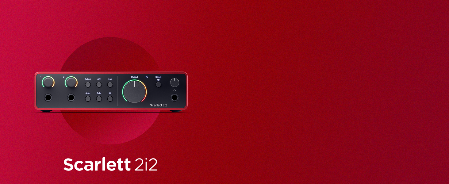 Аудіоінтерфейс Focusrite Scarlett 2i2 4-го покоління USB