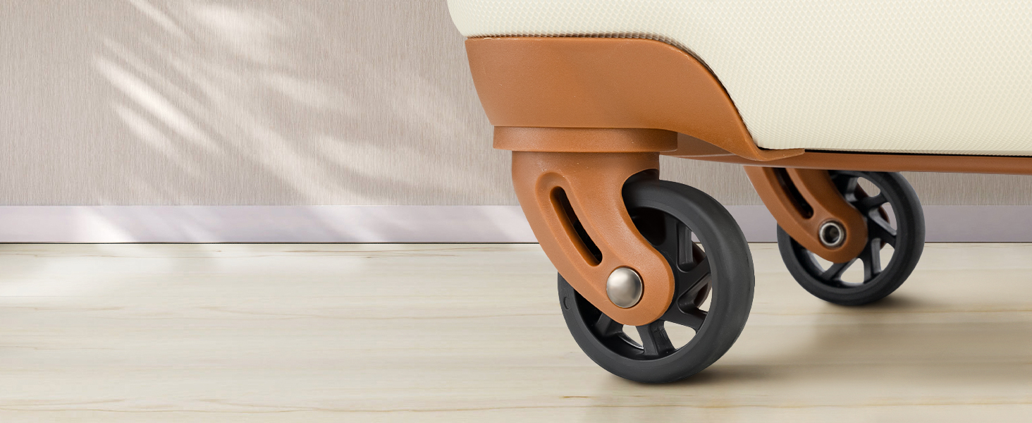 Набір валіз COOLIFE 3 в 1: великий дорожній набір 71 см + сумка та косметичка | ABS, 360° колеса, TSA-замок. Ідеально для подорожей, відпочинку, навчання за кордоном. Сімейний набір ручної поклажі 3 шт. Чорний/Коричневий