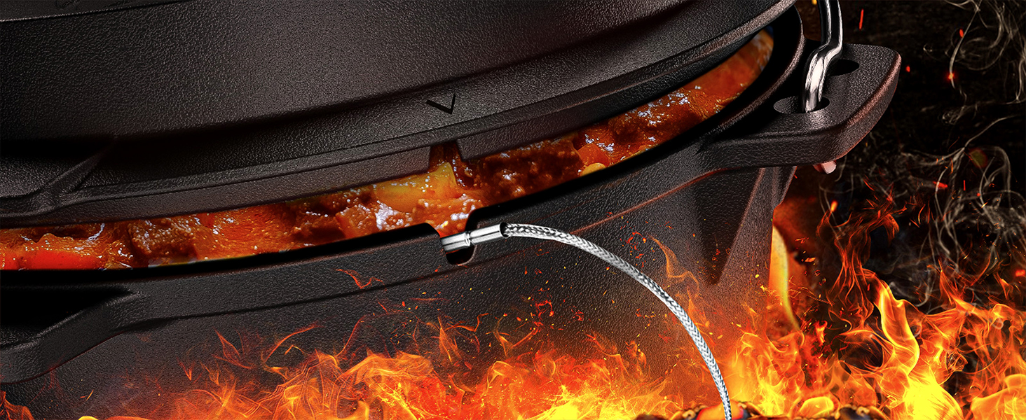 Набір голландської печі з емальованого чавуну 4,5 л (2-4 особи) – для 2-4 осіб, з ніжками, подвійна функція, кришка-підйомник 2в1, чистящий кільце, щітка та кулінарна книга – гарантія 30 років