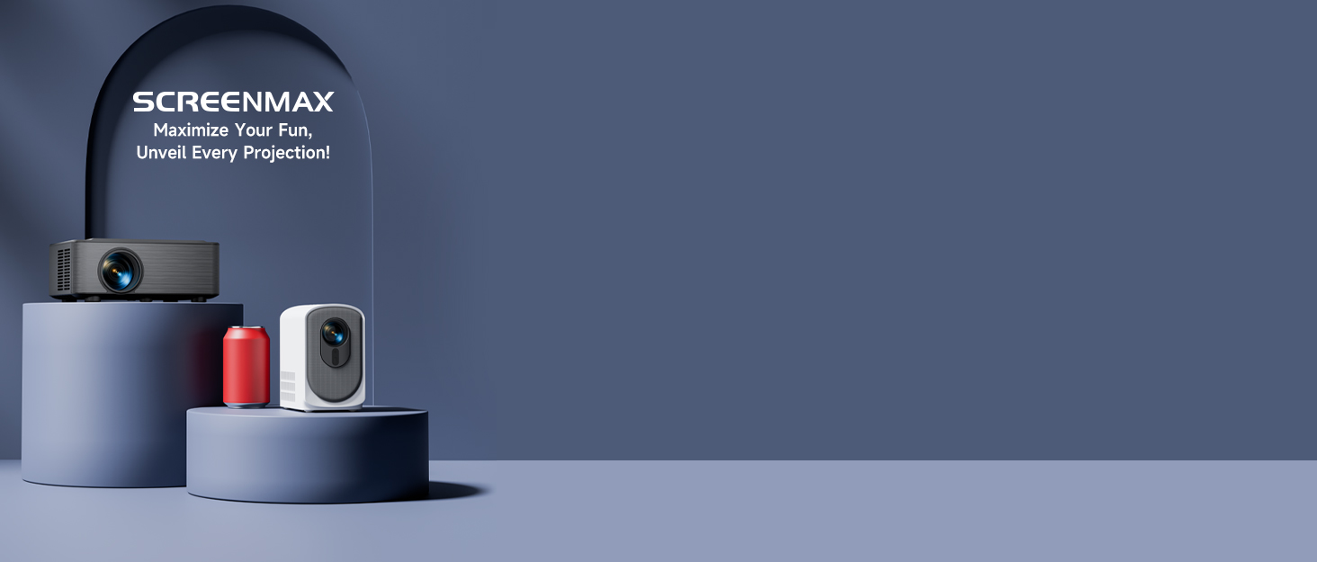 Проектор Beamer для домашнього кінотеатру з Wi-Fi 6 та Bluetooth 5.3, 1080P, 50% Zoom, HDMI/AV/Laptop/iPhone, для використання на вулиці, чорний